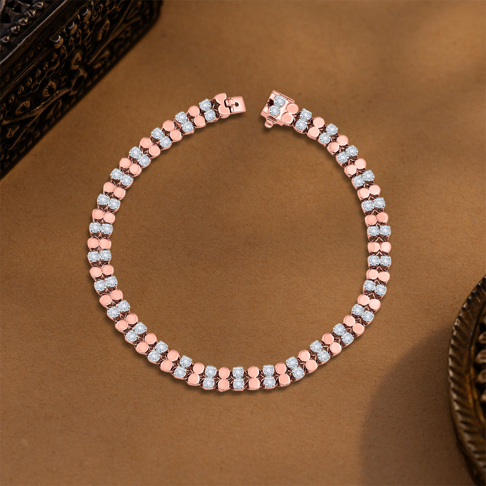 Luminous Ladder  Diamond Bracelet