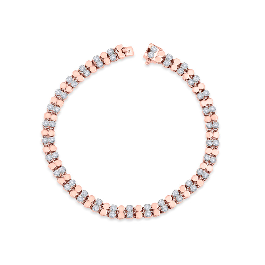 Luminous Ladder  Diamond Bracelet
