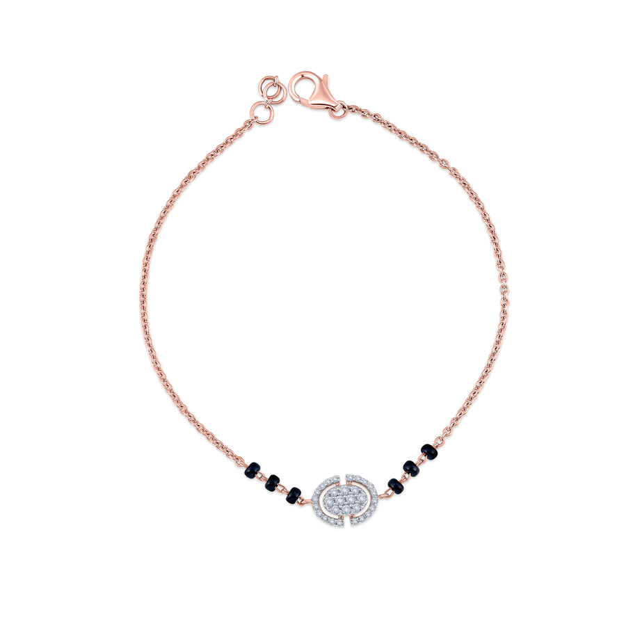 Sacred Core Diamond Mangalsutra Bracelet