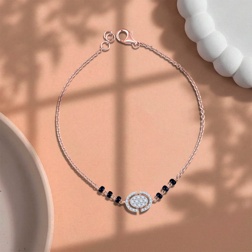 Sacred Core Diamond Mangalsutra Bracelet