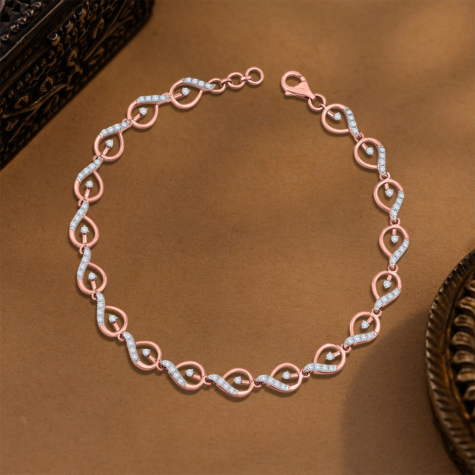 Rhythmic Weave Diamond Bracelet