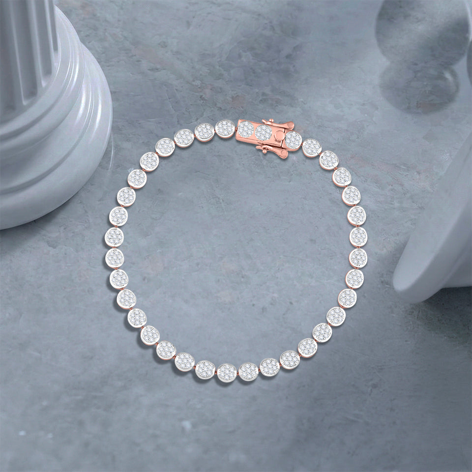 Dazzling Disks Diamond Bracelet