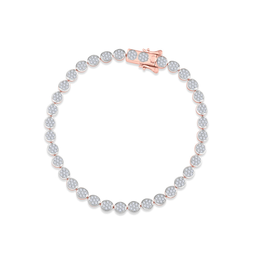 Dazzling Disks Diamond Bracelet
