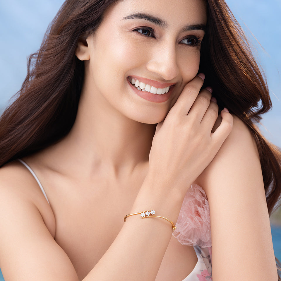 Triple Star Diamond  Bracelet