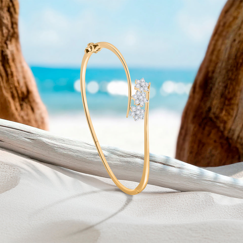 Triple Star Diamond  Bracelet