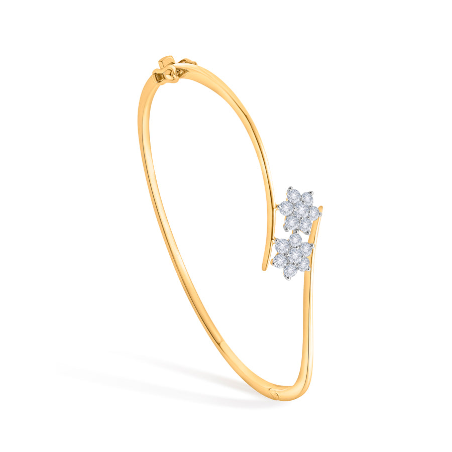 Dazzling Dual Star Diamond Bracelet