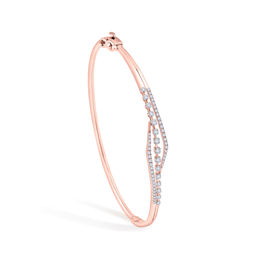Crystal Wave Diamond Bracelet