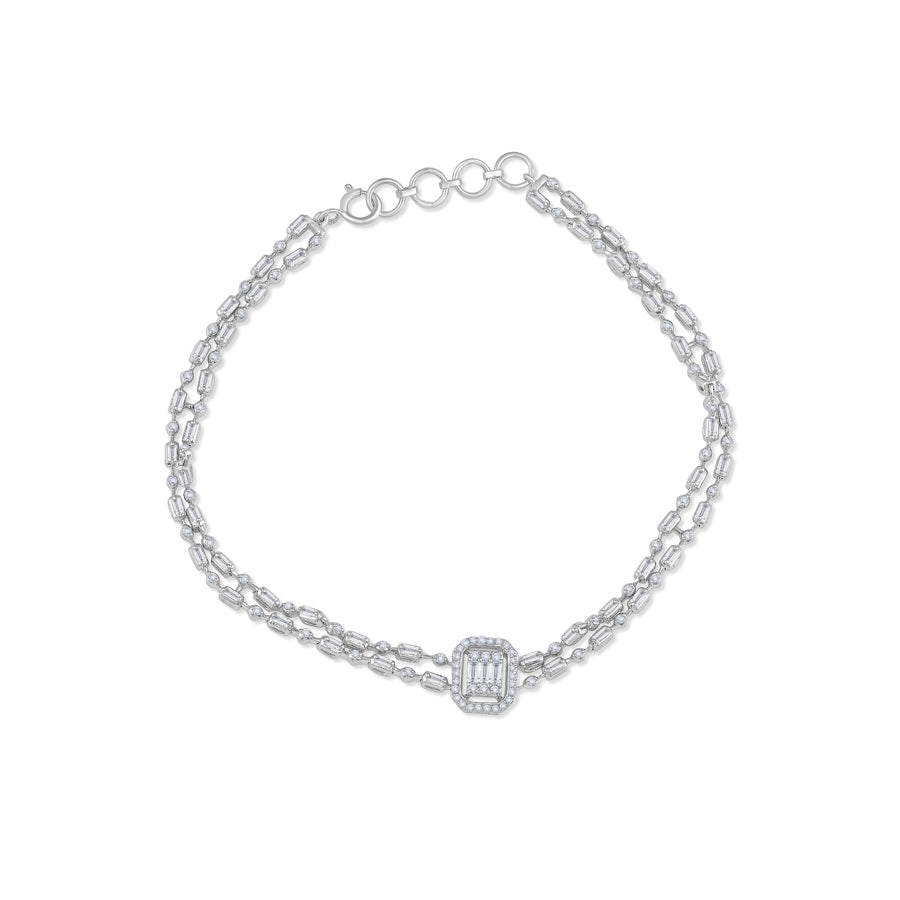 Dual Link Diamond Bracelet