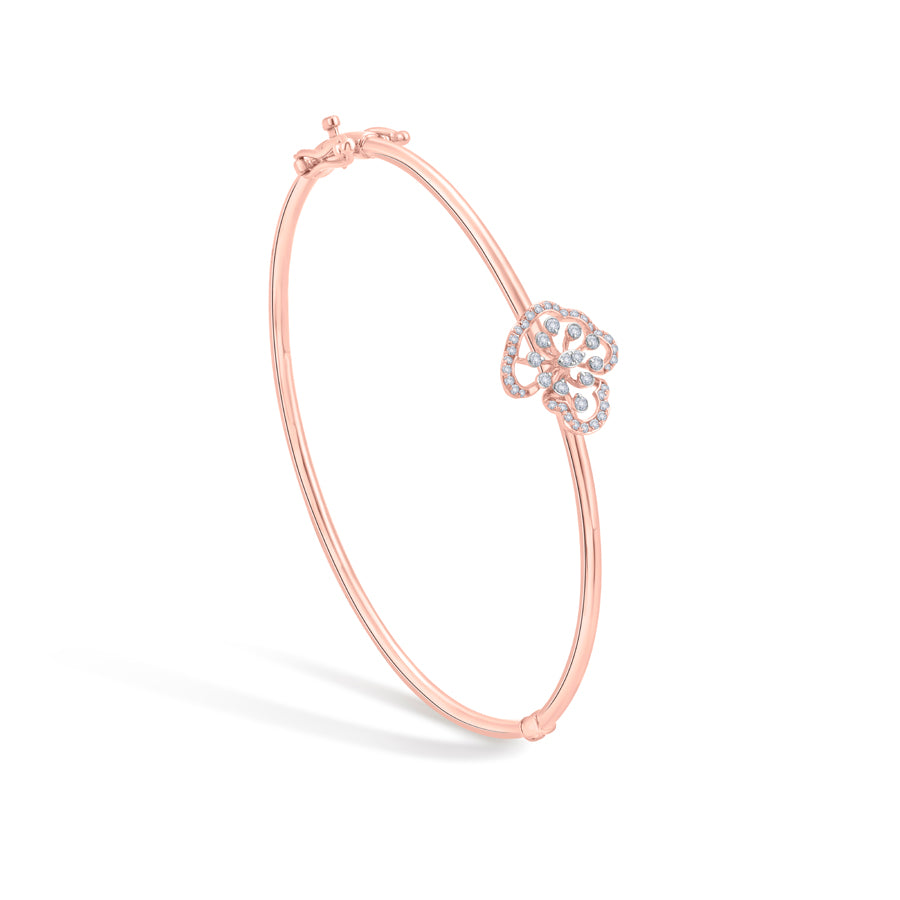 Blooming Lattice Diamond Bracelet