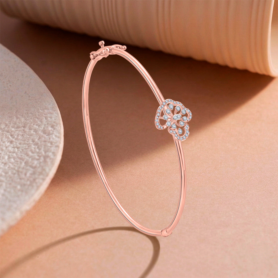 Blooming Lattice Diamond Bracelet