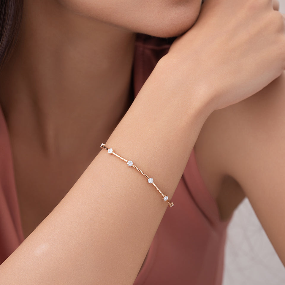 Stationed Sparkle Diamond Bracelet