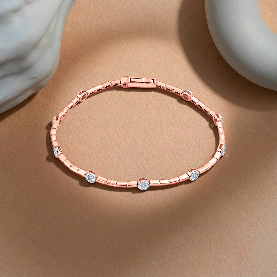 Stationed Sparkle Diamond Bracelet