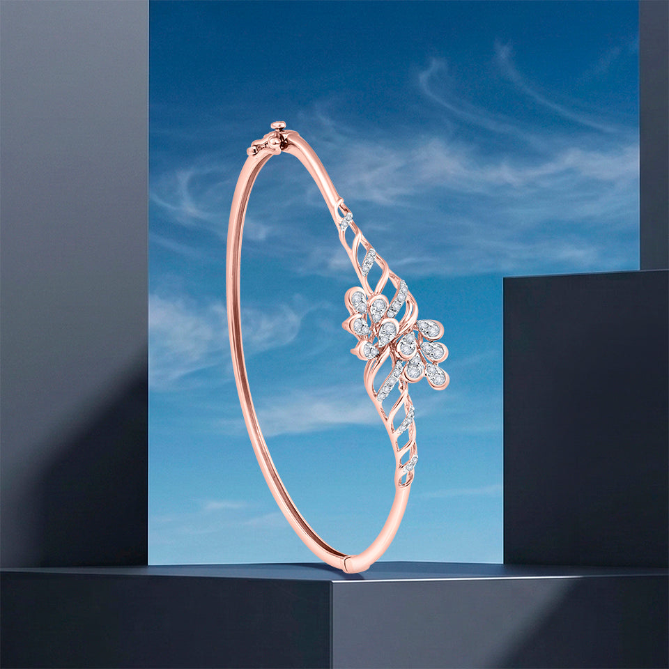 Petal Filigree Diamond Bracelet