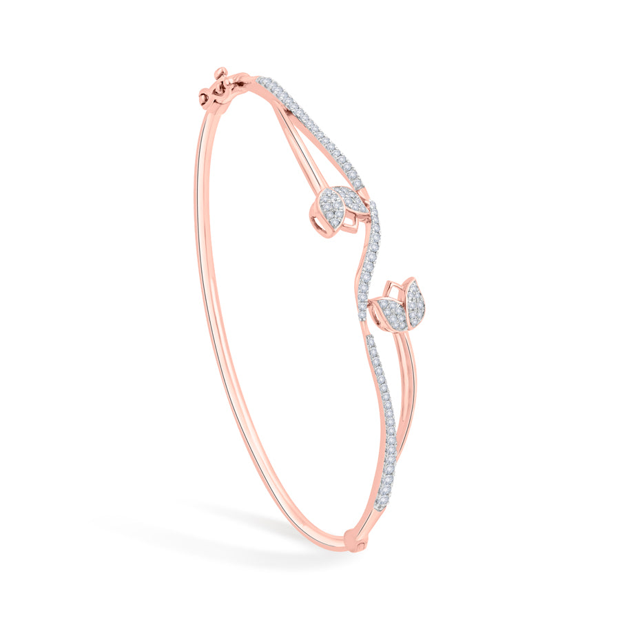 Lotus Veil Diamond Bracelet