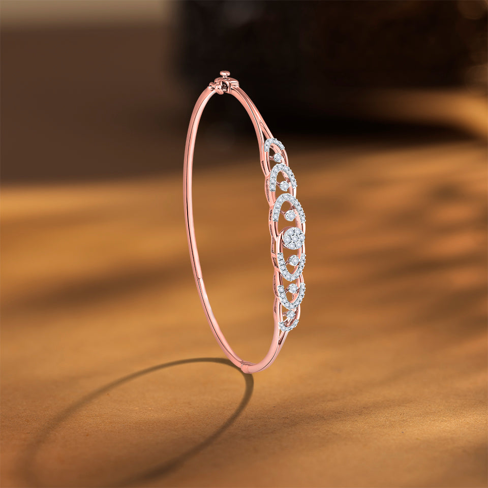 Intervined Orbits Diamond Bracelet
