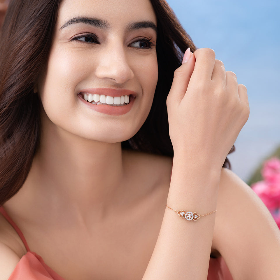Starlit Flutter Diamond Bracelet