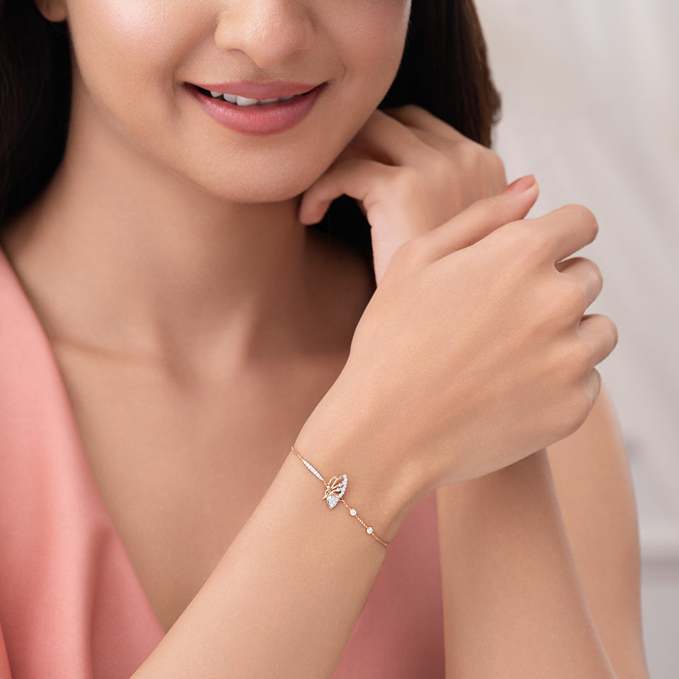 Whimsical Wind Diamond Bracelet