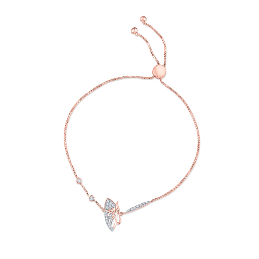 Whimsical Wind Diamond Bracelet