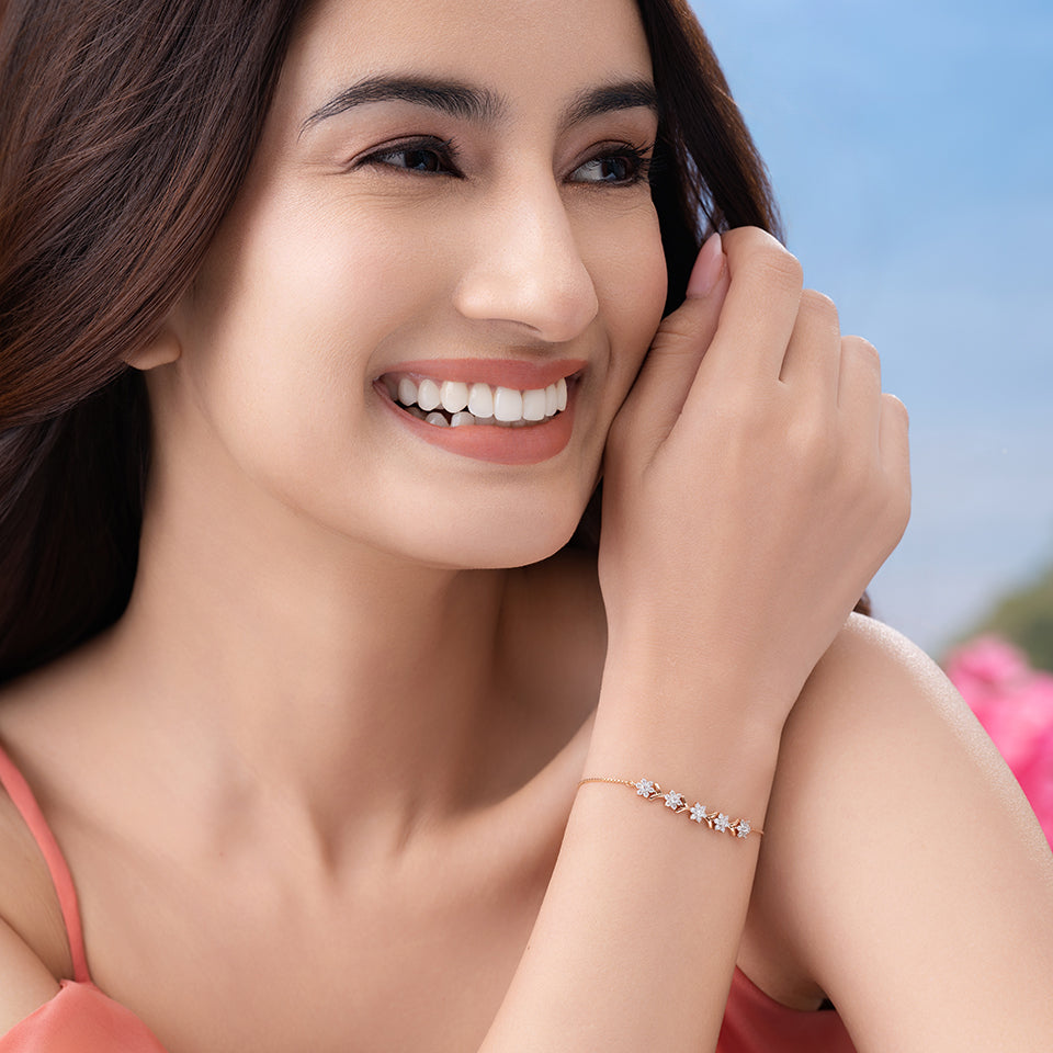 Floral Breeze Diamond Bracelet