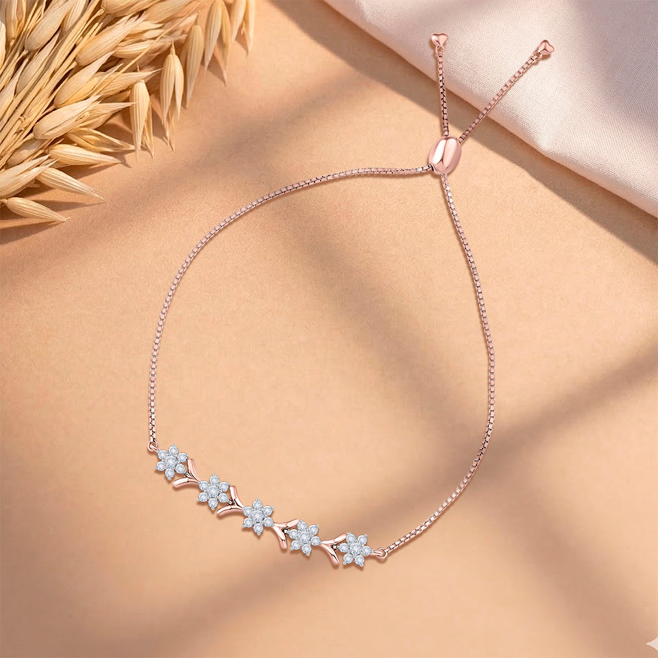 Floral Breeze Diamond Bracelet