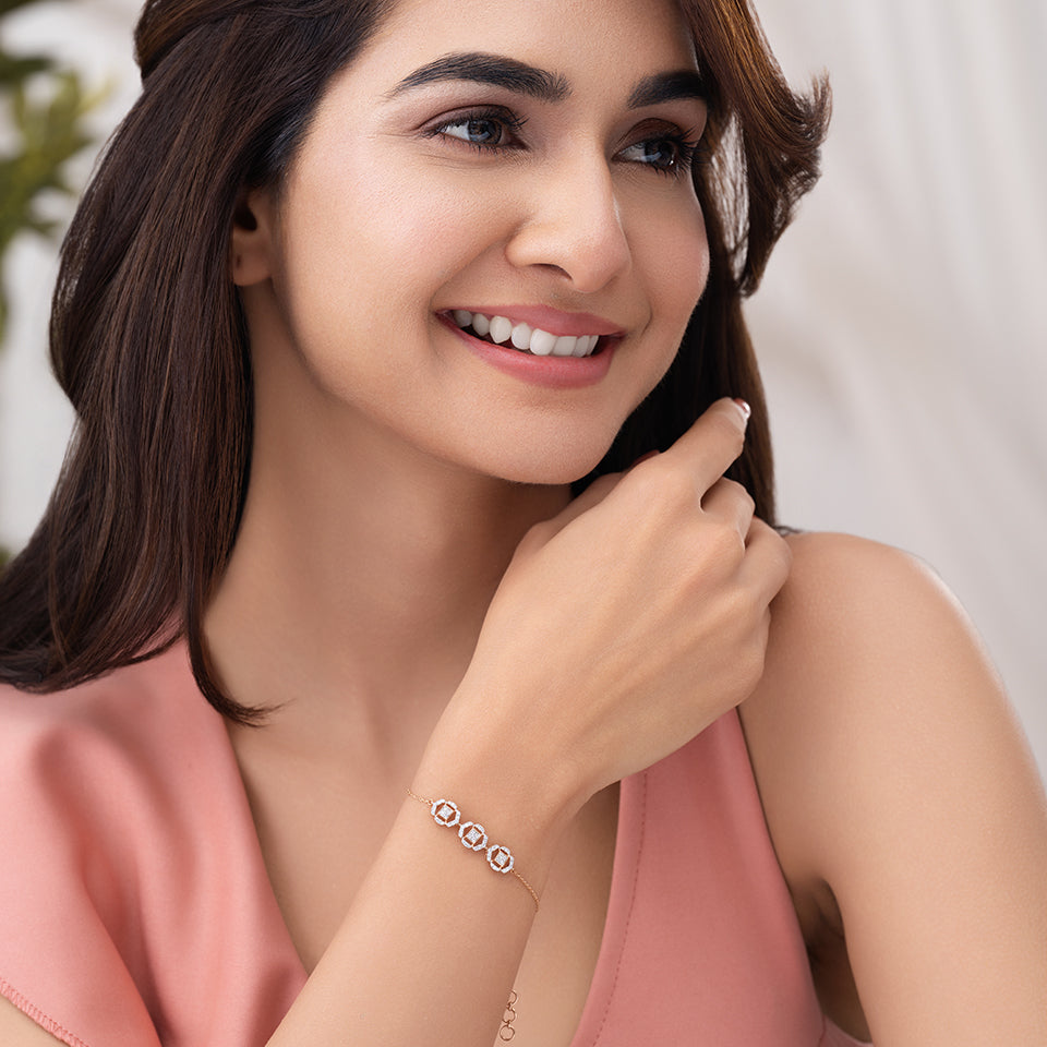 Trio Of Grace Diamond Bracelet