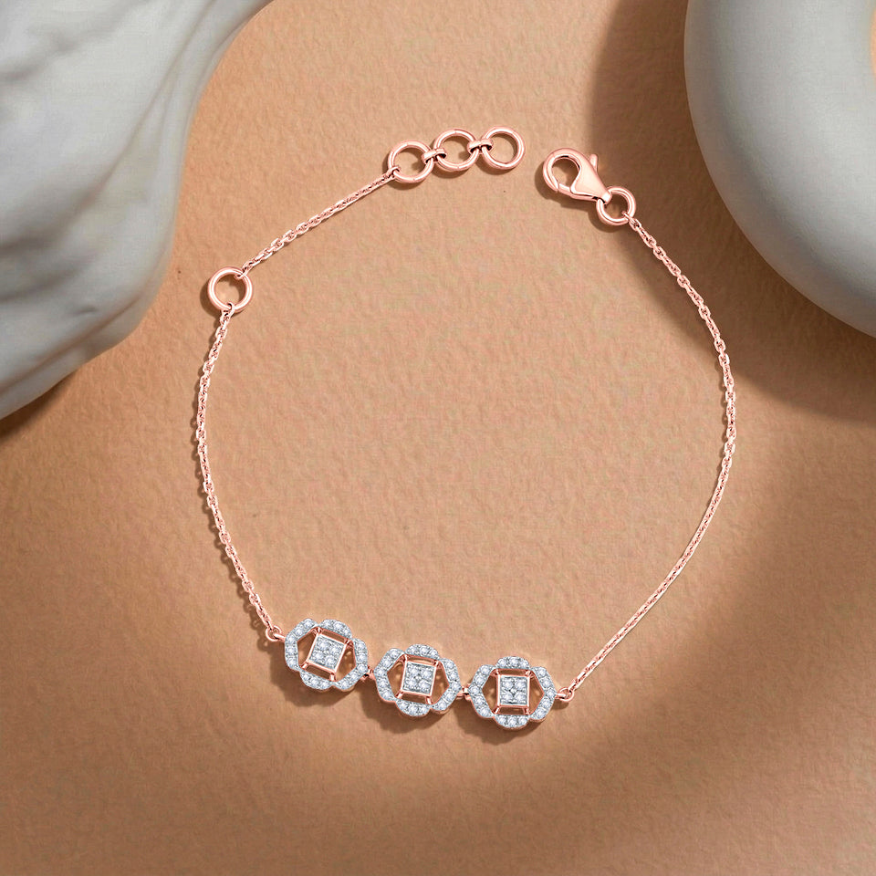 Trio Of Grace Diamond Bracelet
