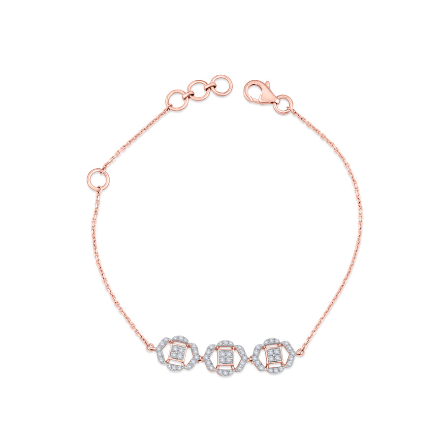 Trio Of Grace Diamond Bracelet