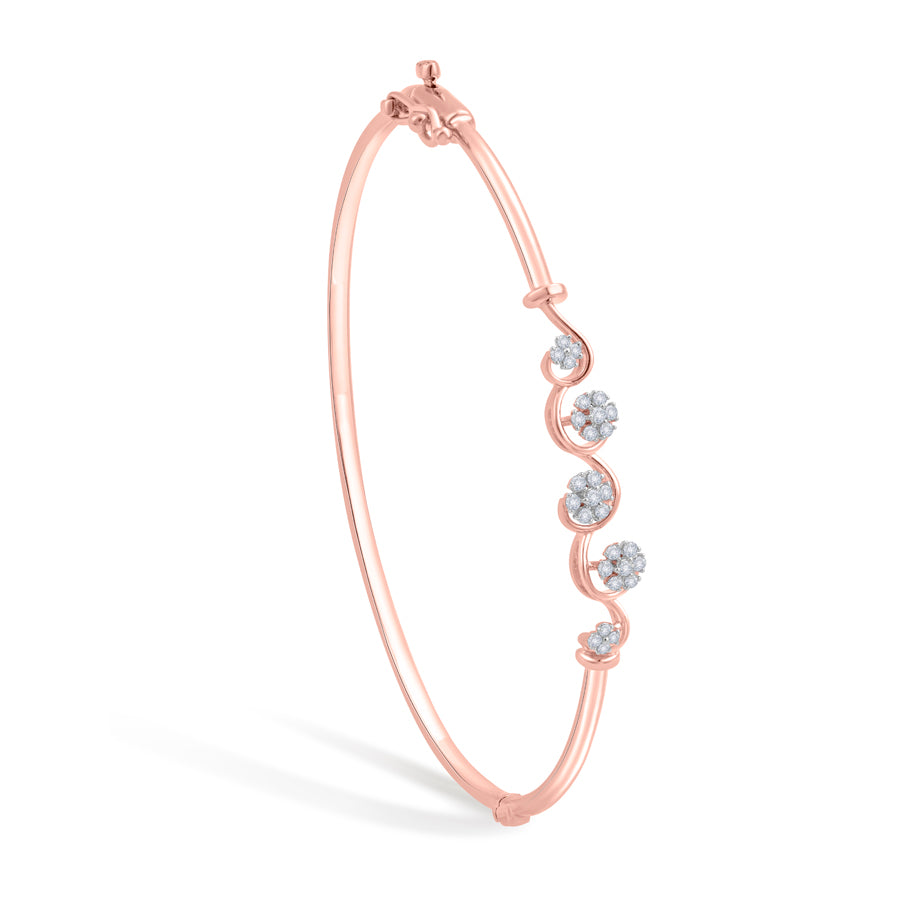 Serene Wave Diamond Bracelet