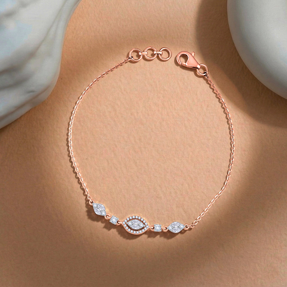 Luminous Glint Diamond Bracelet