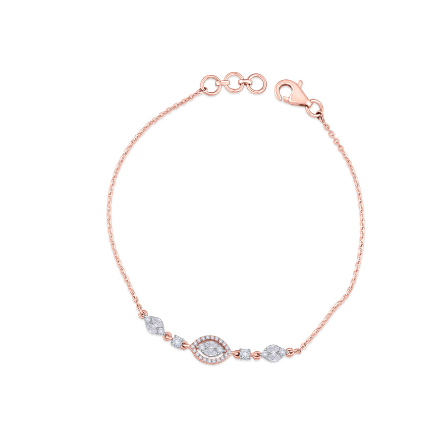 Luminous Glint Diamond Bracelet