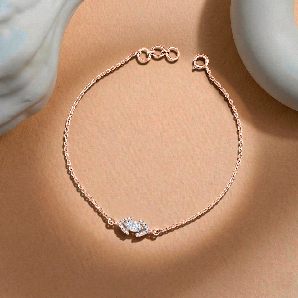Glazing Core Diamond Bracelet