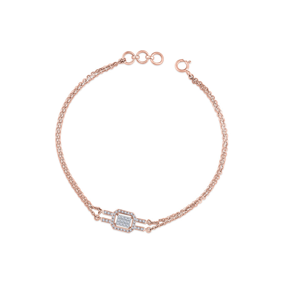 Dual Decor Diamond Bracelet