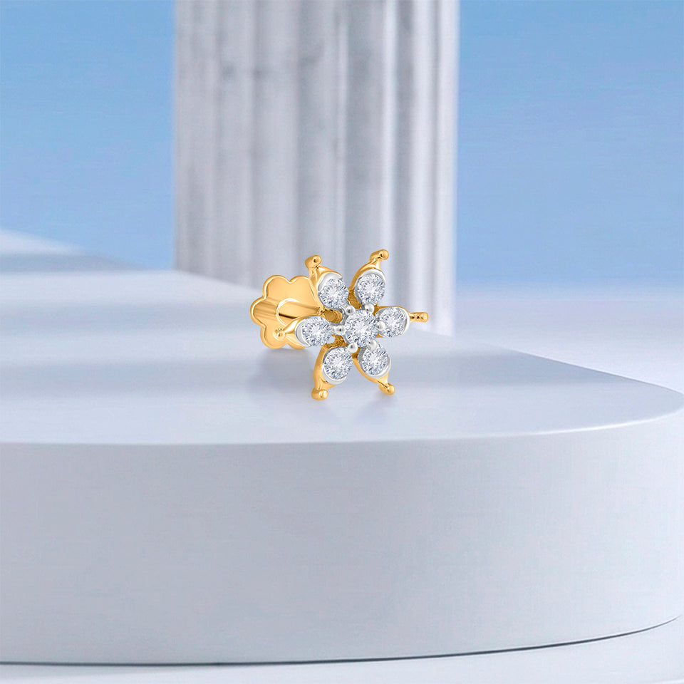 Golden Bliss Diamond Nosepin