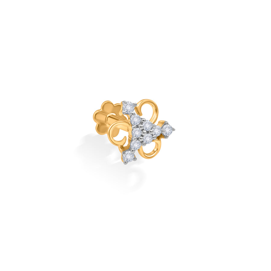 Sparkling Trio Diamond Nosepin