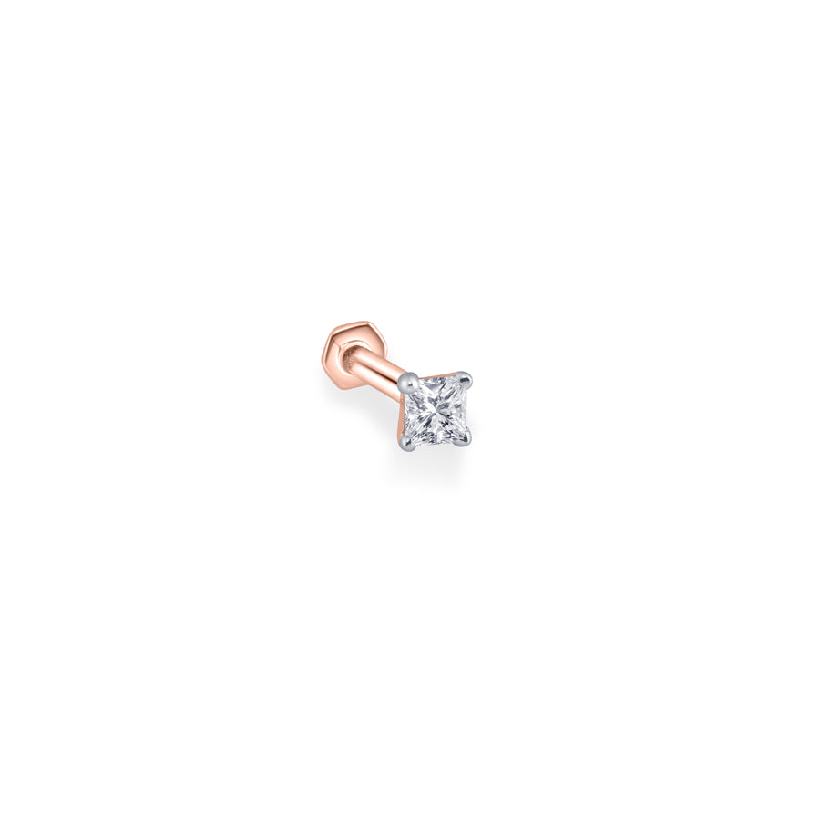 Shining Square Diamond Nosepin