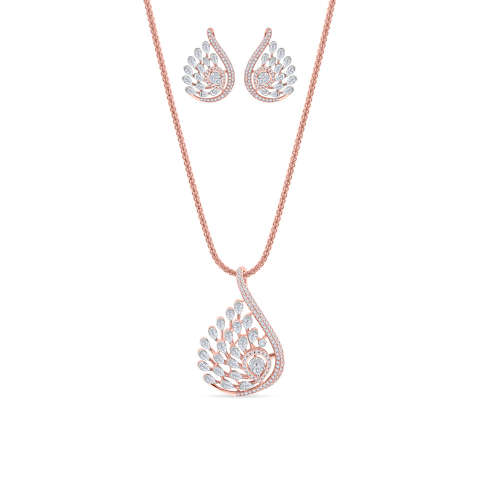 Stunning Symphony Diamond Pendant Set