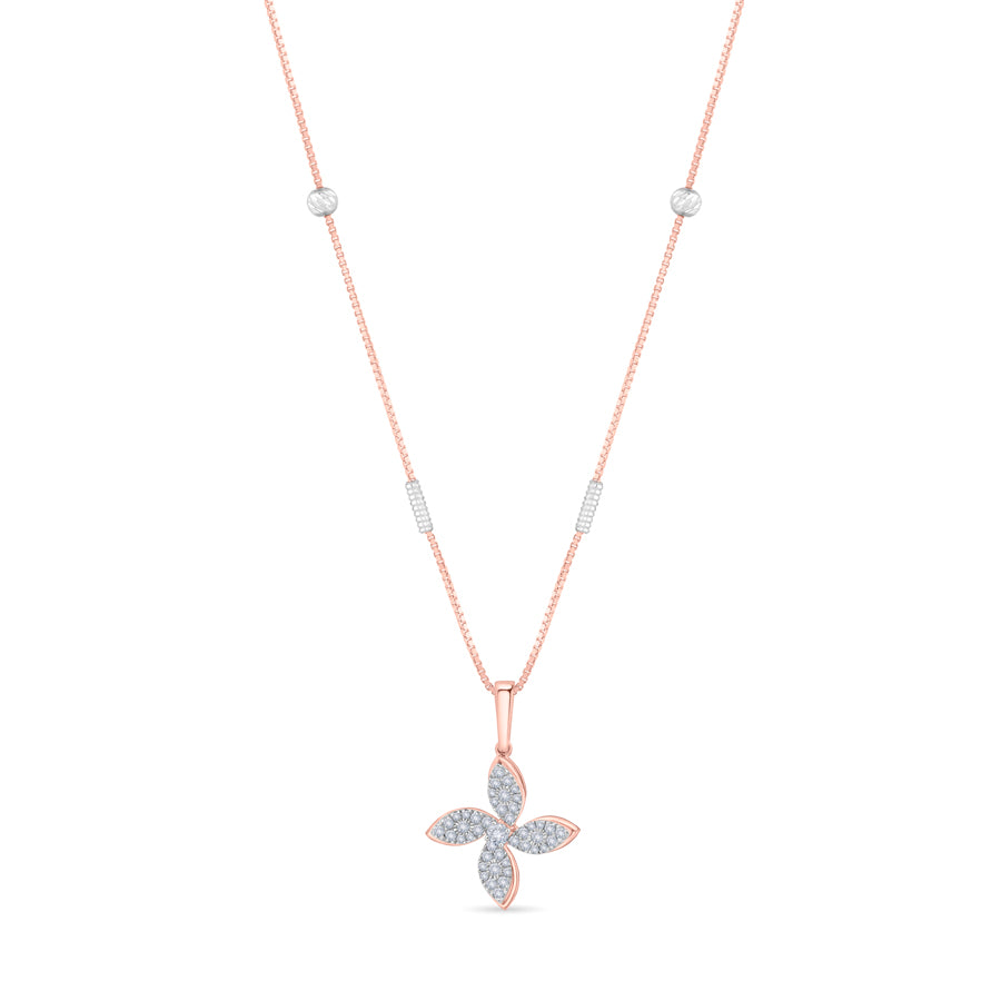 Aura Cross Diamond Chain Pendant
