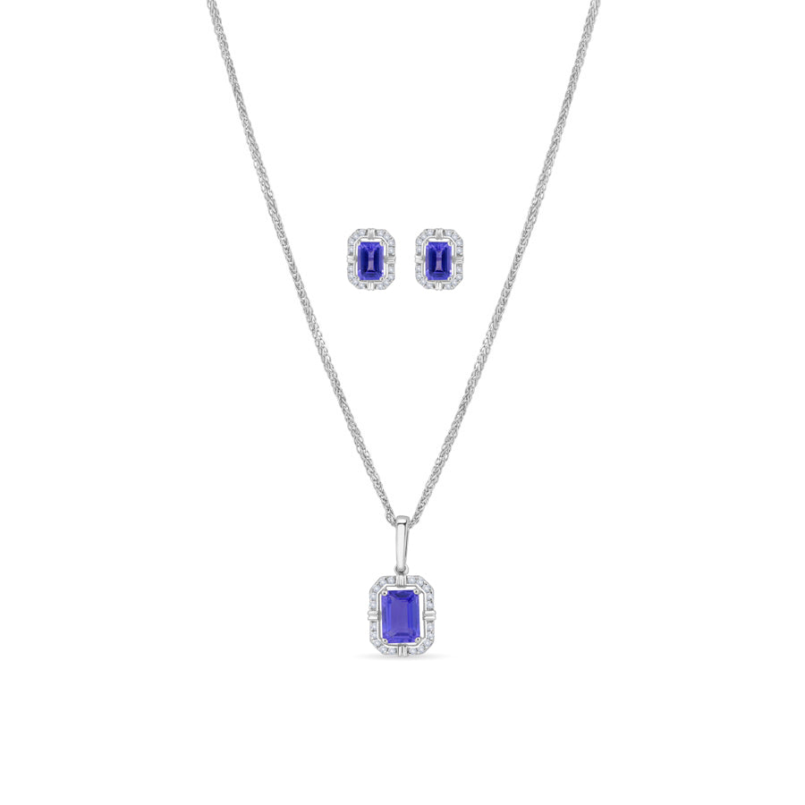 Ocean Core Diamond Pendant Set