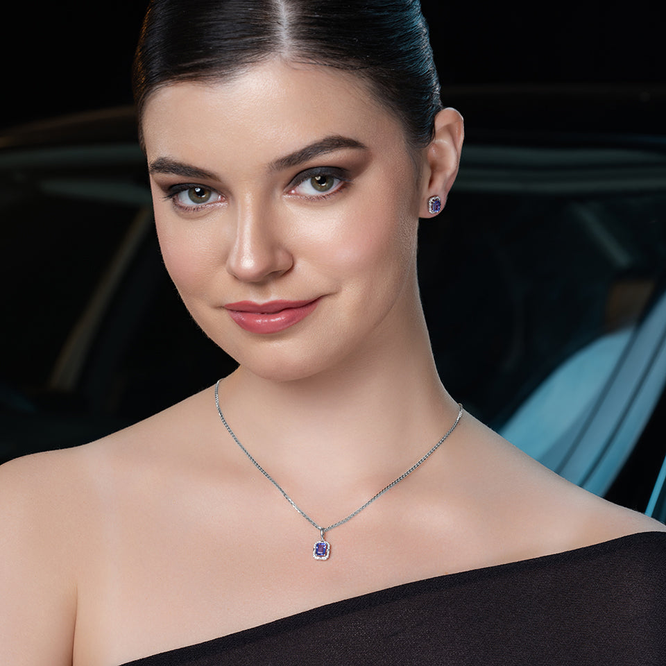 Ocean Core Diamond Pendant Set