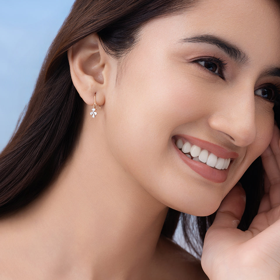 Petal Radiance Diamond Earrings