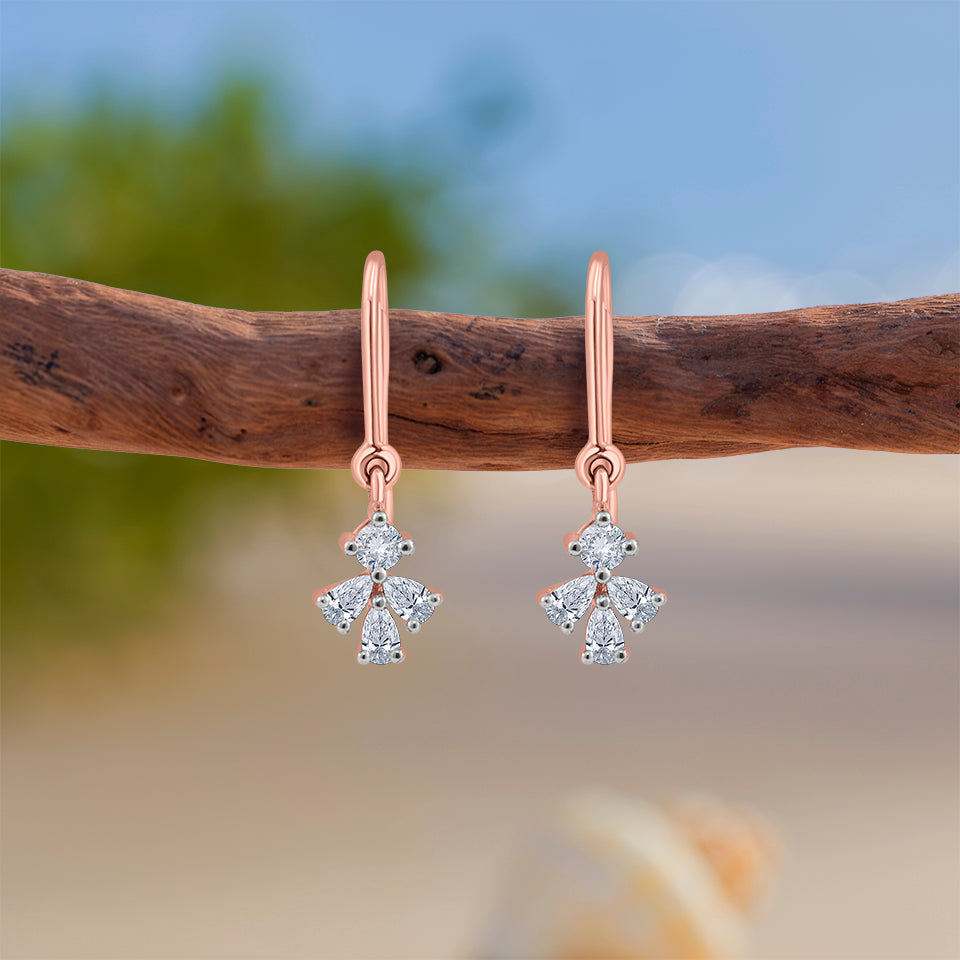 Petal Radiance Diamond Earrings
