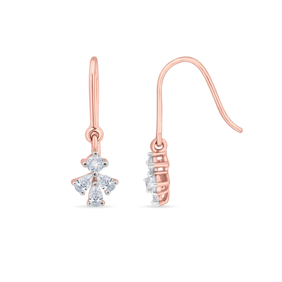Petal Radiance Diamond Earrings