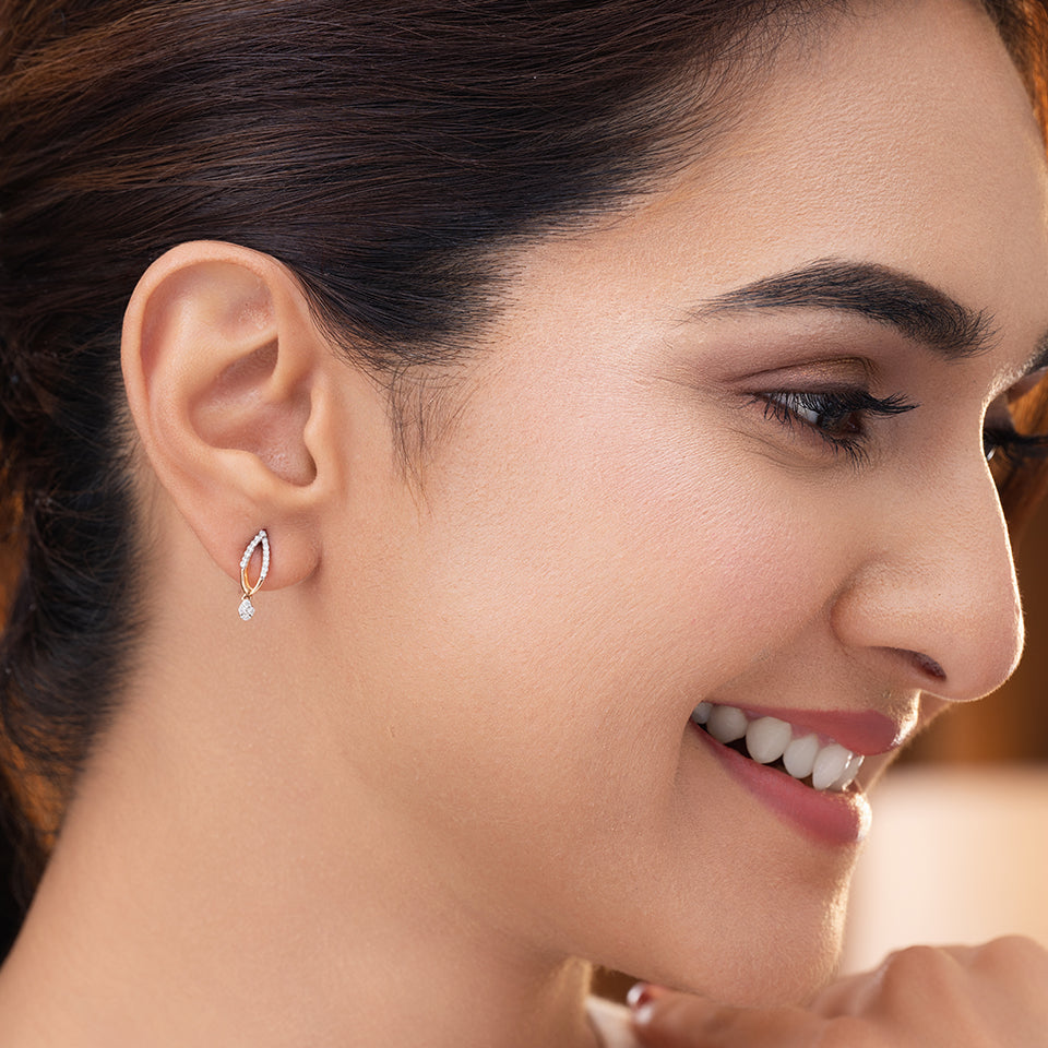 Ethereal Flame Diamond Earrings