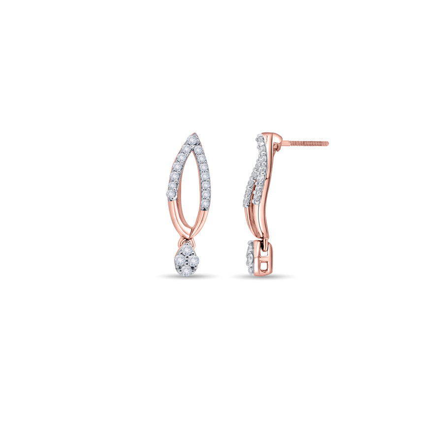 Ethereal Flame Diamond Earrings