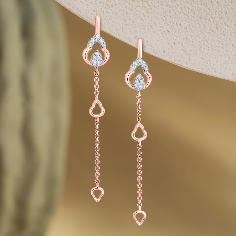 Enchanted Vine Diamond Earrings