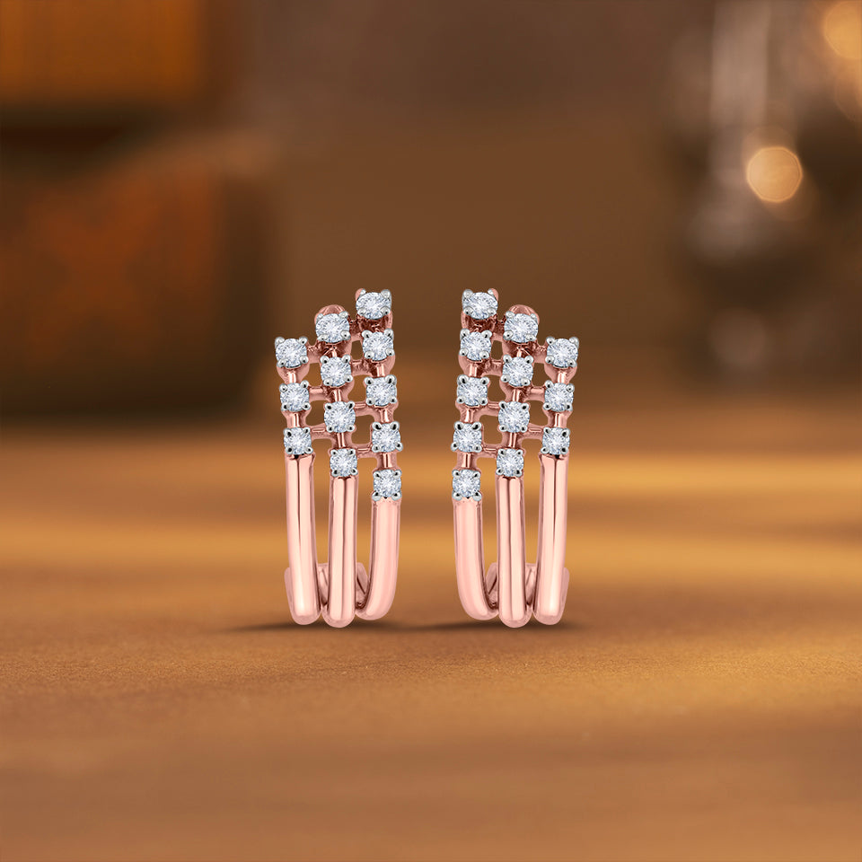 Starlit Bunch Diamond Earrings