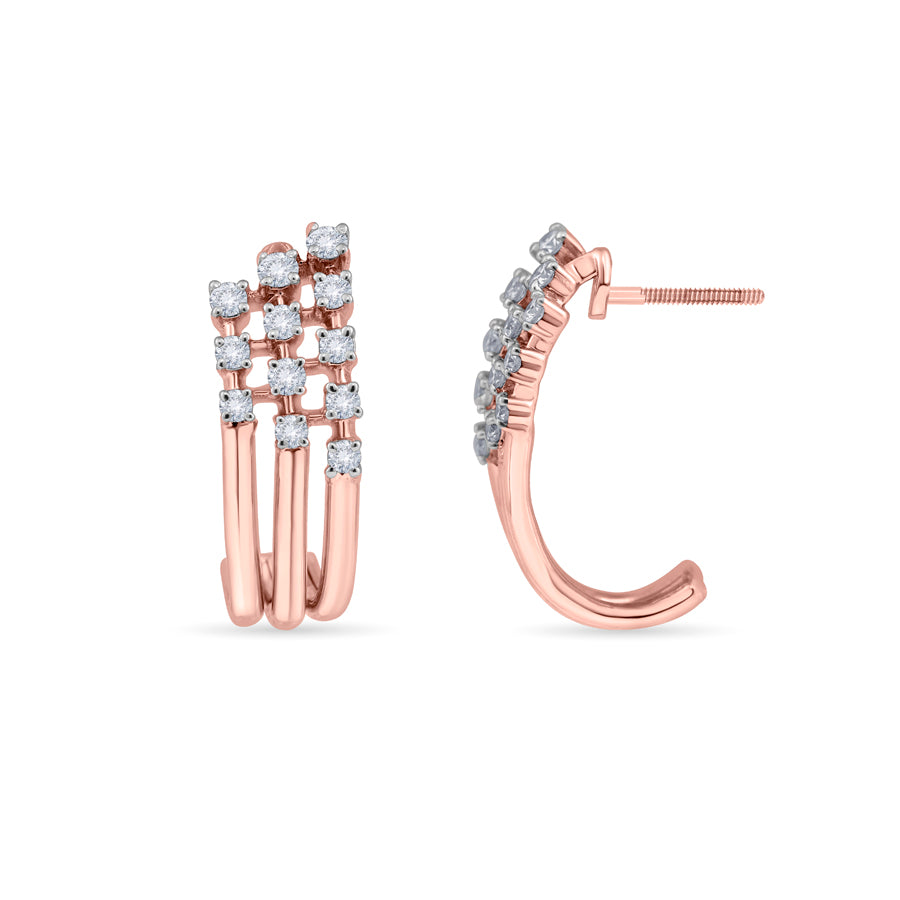 Starlit Bunch Diamond Earrings
