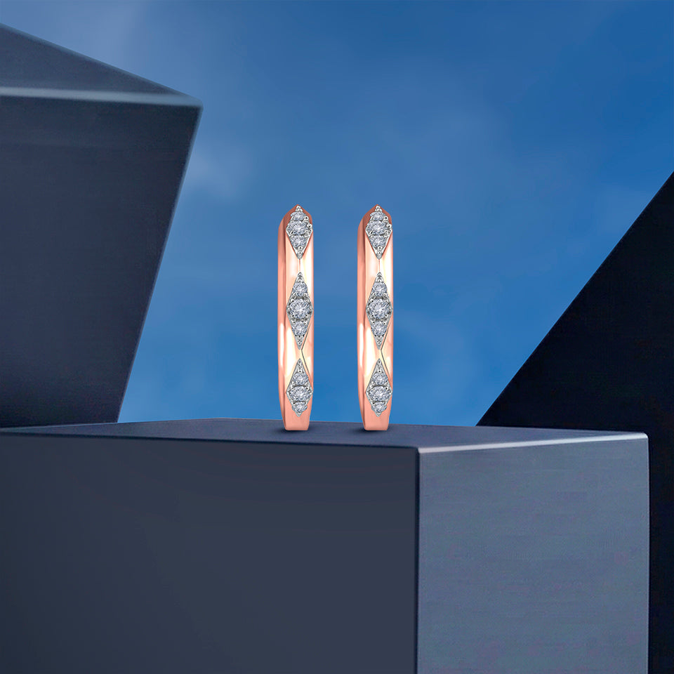 Classic Hoops Diamond Earrings