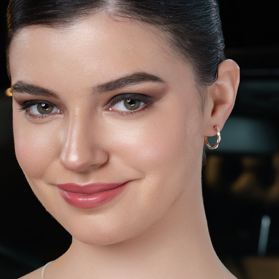 Classic Hoops Diamond Earrings