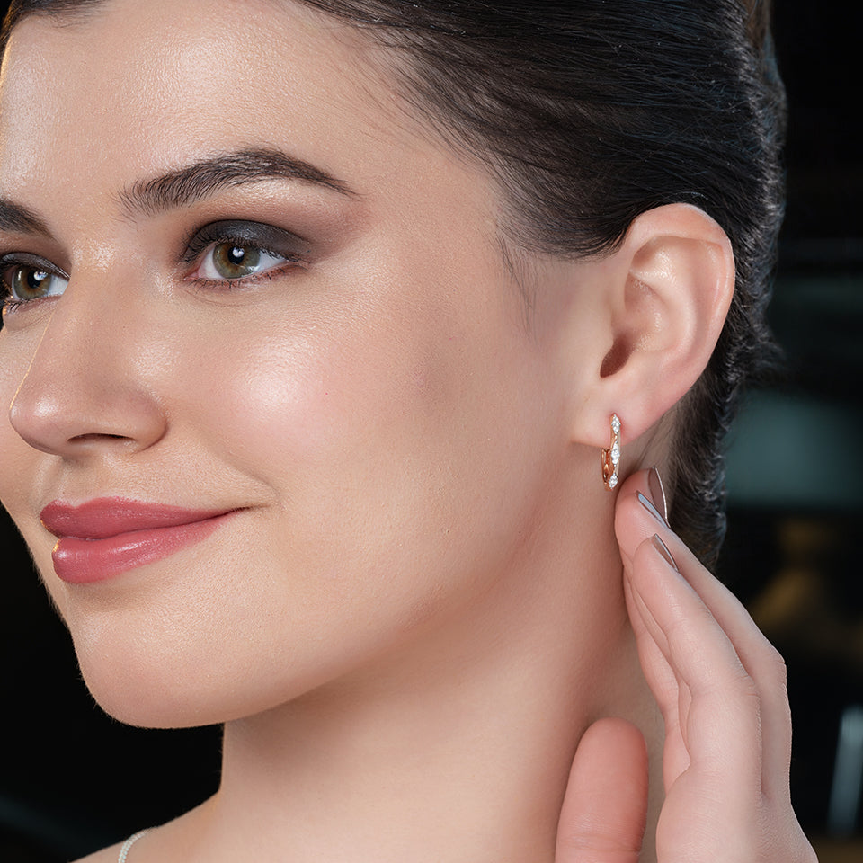 Classic Hoops Diamond Earrings
